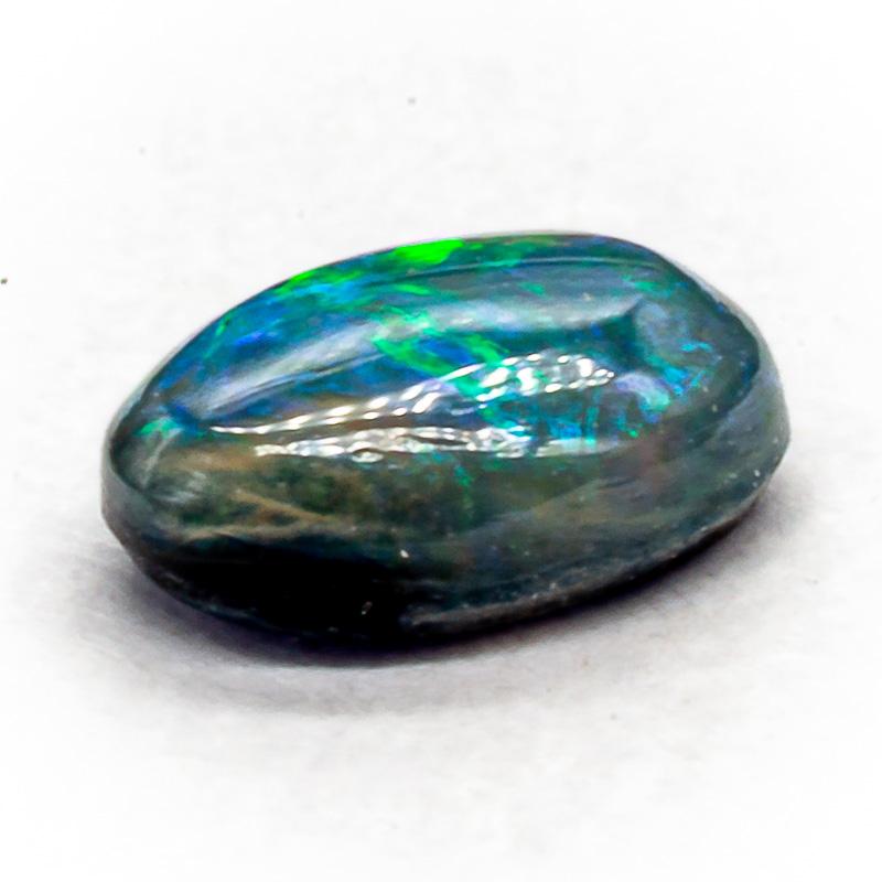 Opale Noire D'Éthiopie (Welo) - 1,06 Carats - Coupe Ovale - Pierre Non Montée - Neuf Sans Emballage
