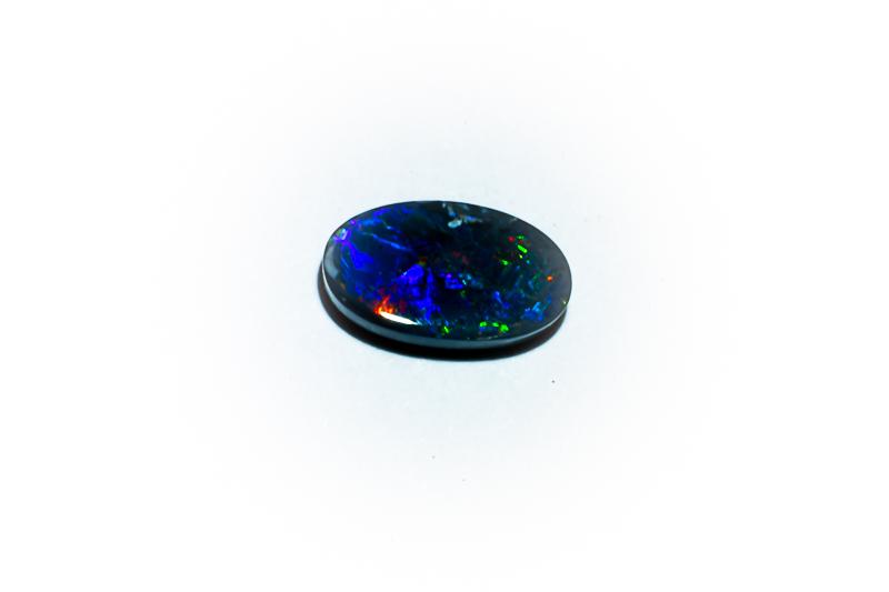 Opale Bleue Naturelle Australienne 24,25 Ct - Coussin - Certifiée AGL - Pierre Précieuse